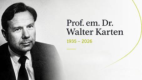 Trauer um Prof. em. Dr. Walter Karten 