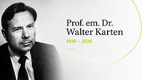 Trauer um Prof. em. Dr. Walter Karten
