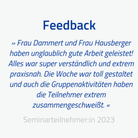 Teilnehmer:innen Feeback 2023 1