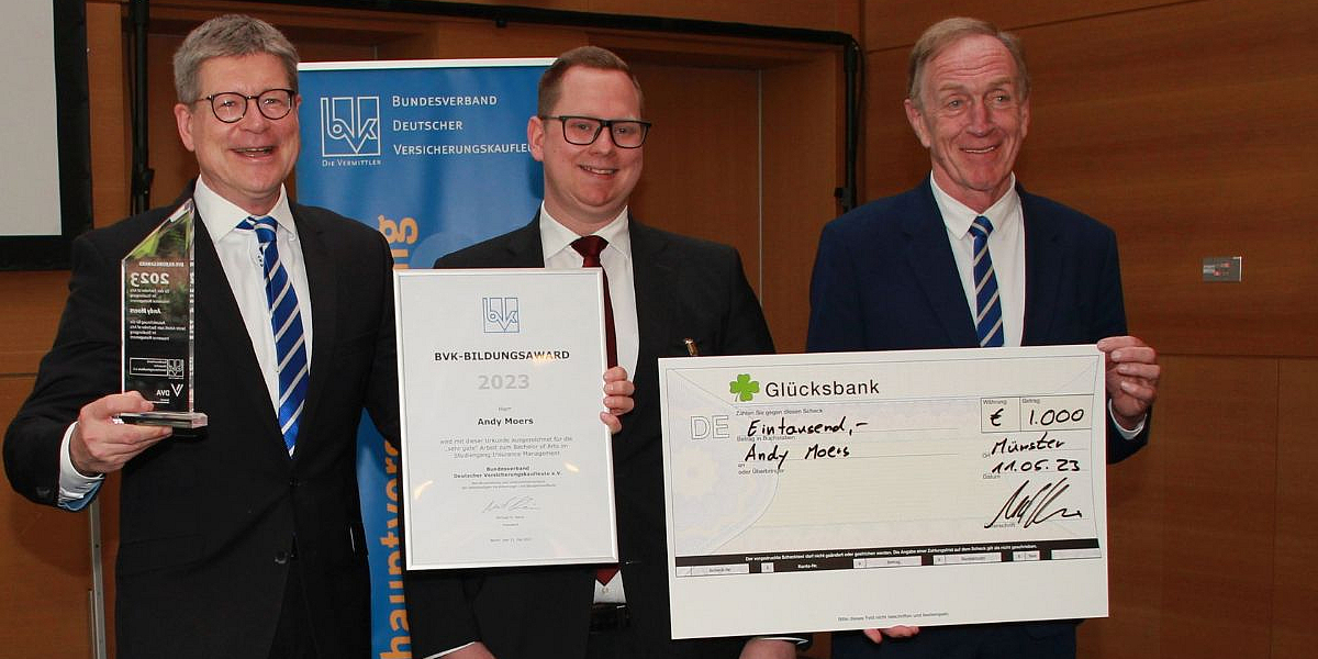 BVK verleiht Award für beste vertriebsorientierte Bachelor-Thesis 